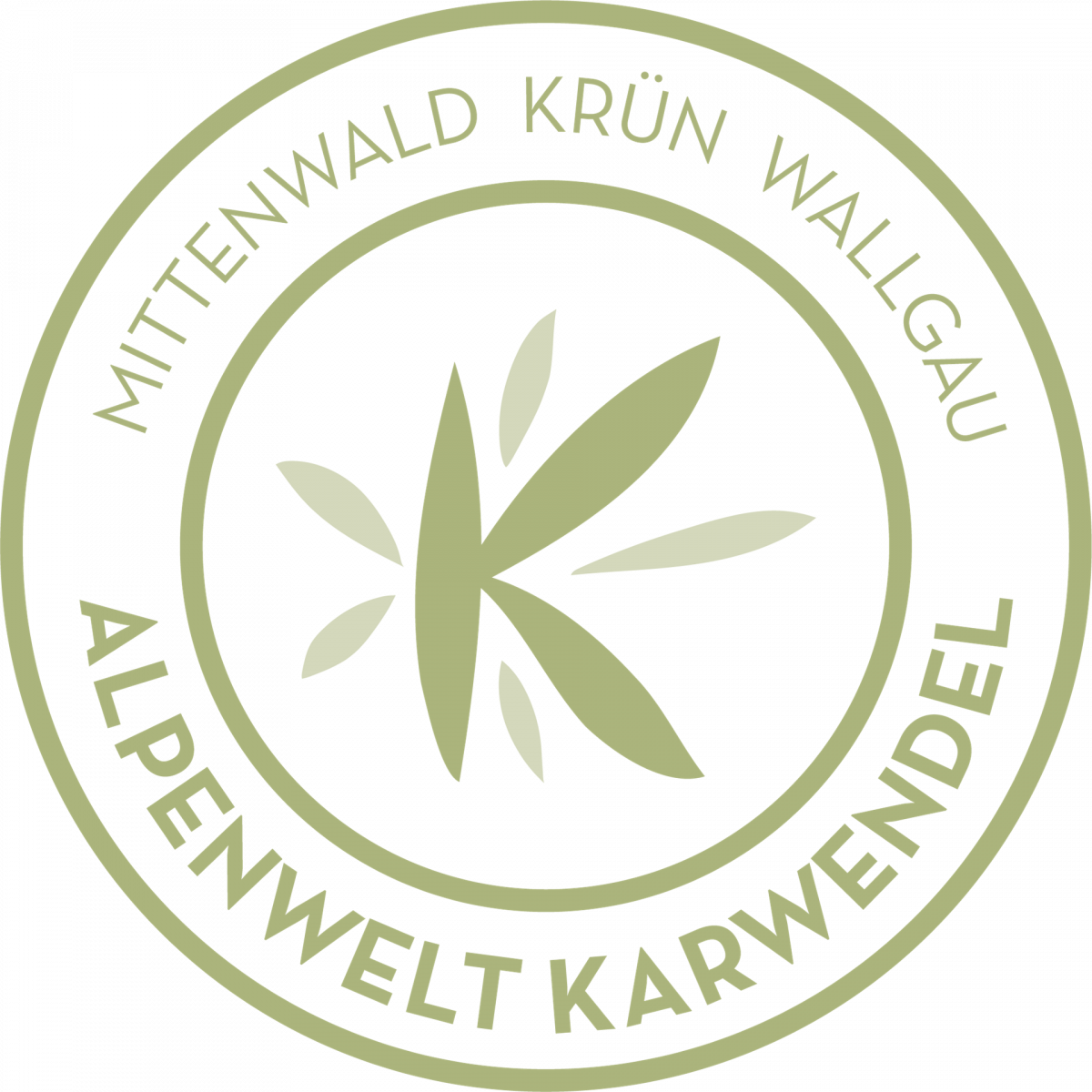 Alpenwelt Karwendel Logo rund grün