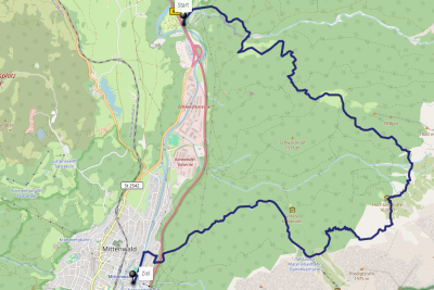 Karte Rehbergalm Hochlandhütte